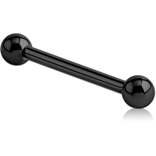 BLACK PVD COATED SURGICAL STEEL INTERNALLY THREADED BARBELL