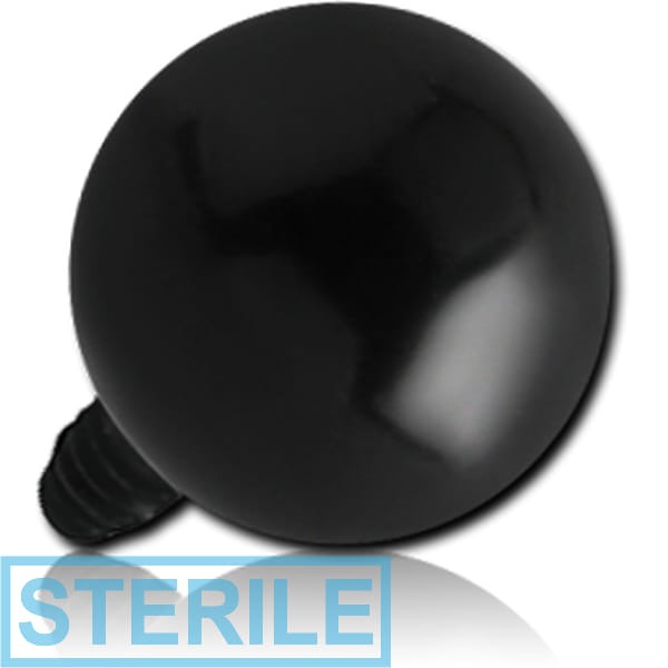 STERILE BLACK PVD SURGICAL STEEL BALL FOR 1.6MM INTERNALLY THREADED PIN