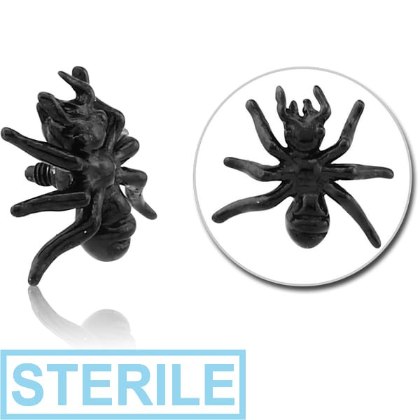 STERILE BLACK PVD COATED SURGICAL STEEL ATTACHMENT FOR 1.6MM INTERNALLY THREADED PINS - ANT