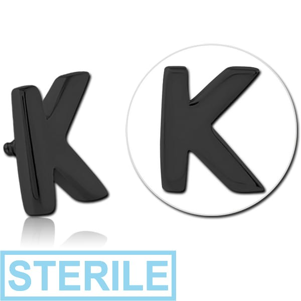 STERILE BLACK PVD COATED SURGICAL STEEL ATTACHMENT FOR 1.6MM INTERNALLY THREADED PINS - K