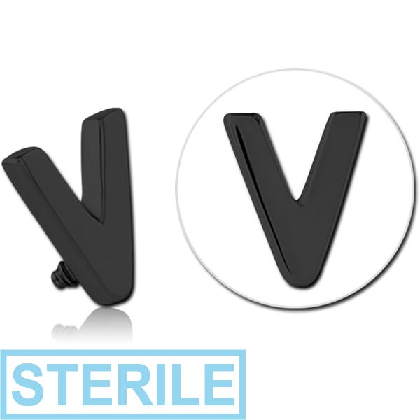 STERILE BLACK PVD COATED SURGICAL STEEL ATTACHMENT FOR 1.6MM INTERNALLY THREADED PINS - V