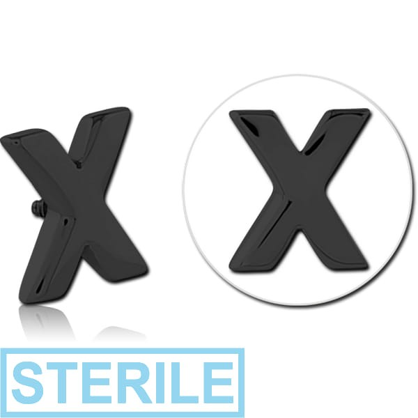 STERILE BLACK PVD COATED SURGICAL STEEL ATTACHMENT FOR 1.6MM INTERNALLY THREADED PINS - X