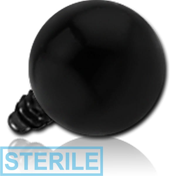 STERILE BLACK PVD SURGICAL STEEL BALL FOR 1.2MM INTERNALLY THREADED PIN