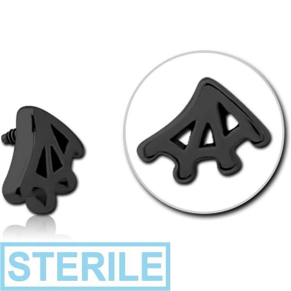 STERILE BLACK PVD COATED SURGICAL STEEL MICRO ATTACHMENT FOR 1.2MM INTERNALLY THREADED PINS - WEB