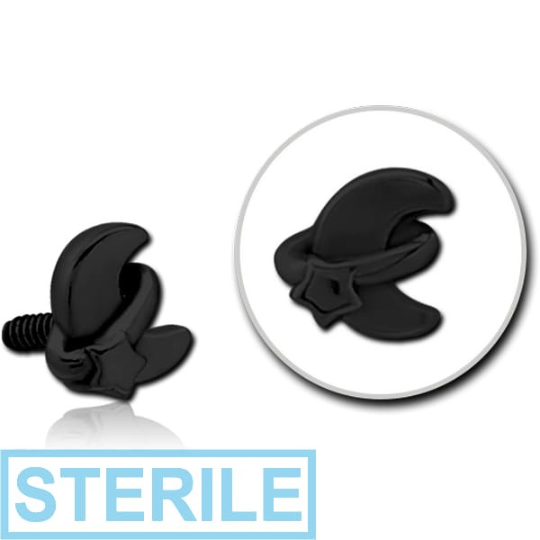 STERILE BLACK PVD COATED SURGICAL STEEL MICRO ATTACHMENT FOR 1.2MM INTERNALLY THREADED PINS - ANNULAR ECLIPSE AND STAR