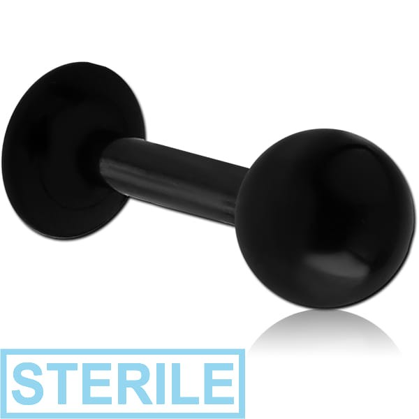 STERILE BLACK PVD COATED SURGICAL STEEL LABRET