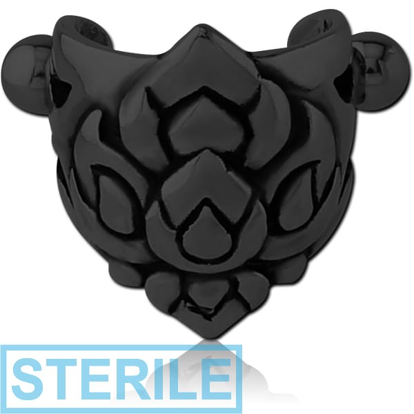 STERILE BLACK PVD COATED SURGICAL STEEL CARTILAGE SHIELD