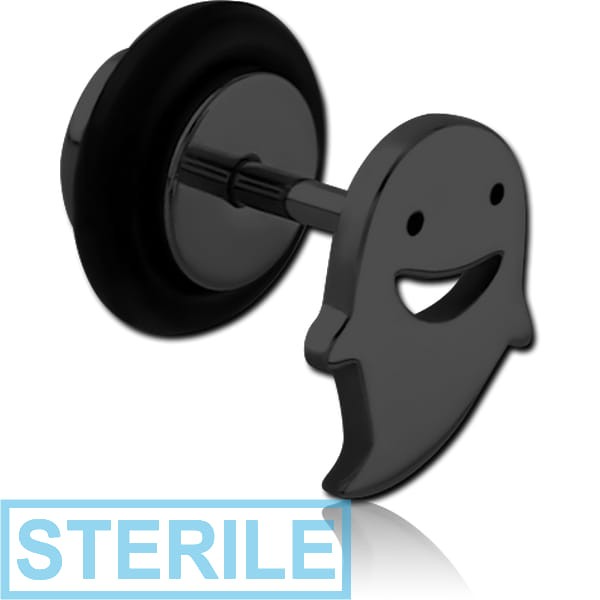 STERILE BLACK PVD COATED SURGICAL STEEL FAKE PLUG