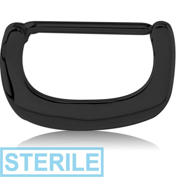 STERILE BLACK PVD COATED SURGICAL STEEL NIPPLE CLICKER - U