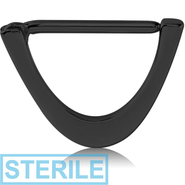 STERILE BLACK PVD COATED SURGICAL STEEL NIPPLE CLICKER - V