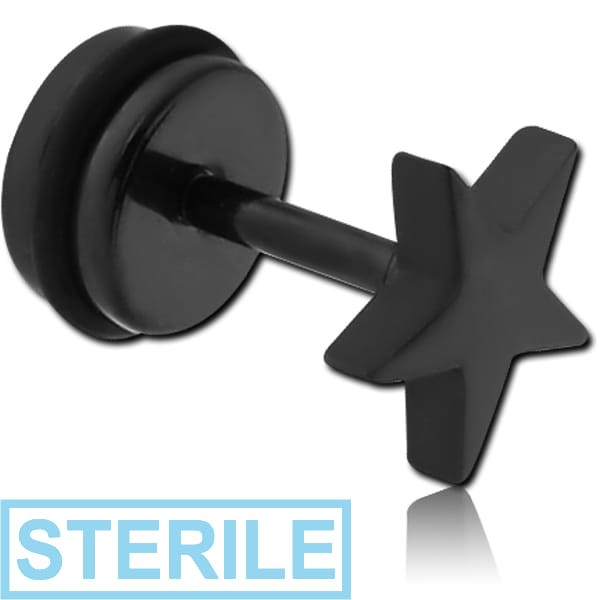 STERILE BLACK PVD COATED STAINLESS STEEL FAKE PLUG-DRAGON