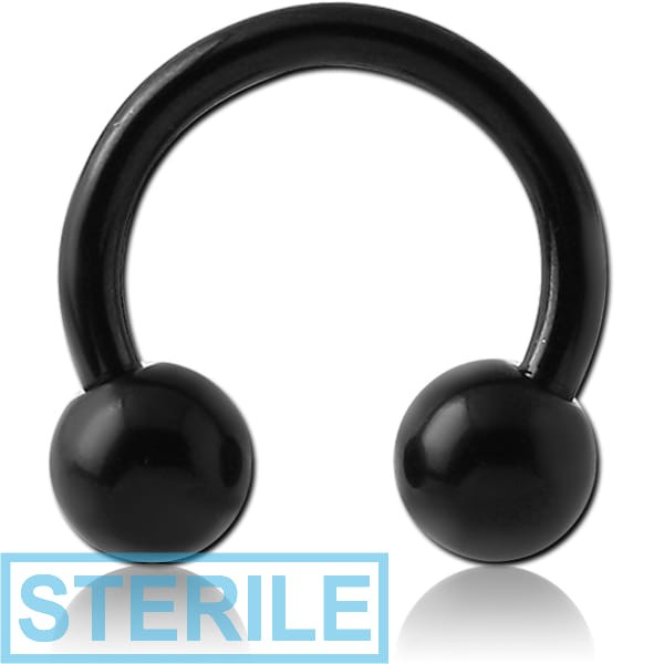 STERILE BLACK PVD COATED TITANIUM CIRCULAR BARBELL