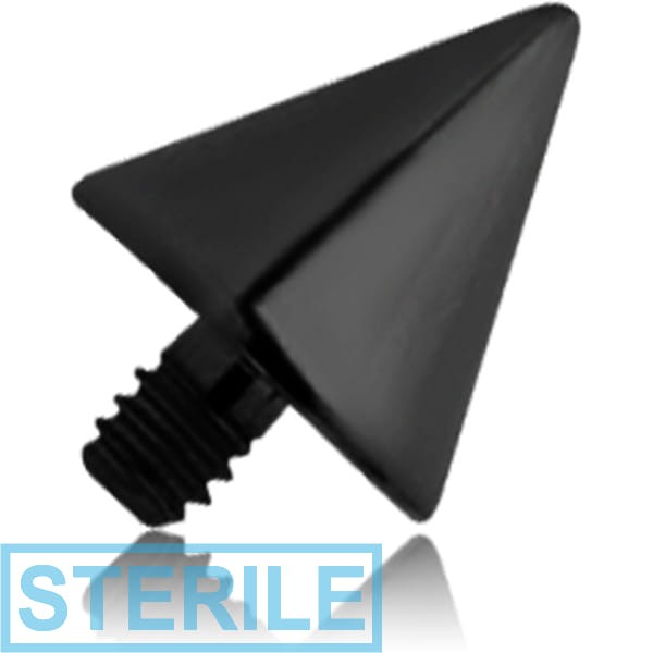 STERILE BLACK PVD COATED TITANIUM CONE FOR 1.6MM INTERNALLY THREADED PINS