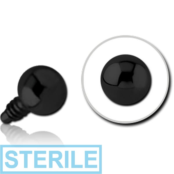 STERILE BLACK PVD COATED TITANIUM MICRO BALL FOR 1.2MM INTERNALLY THREADED PINS