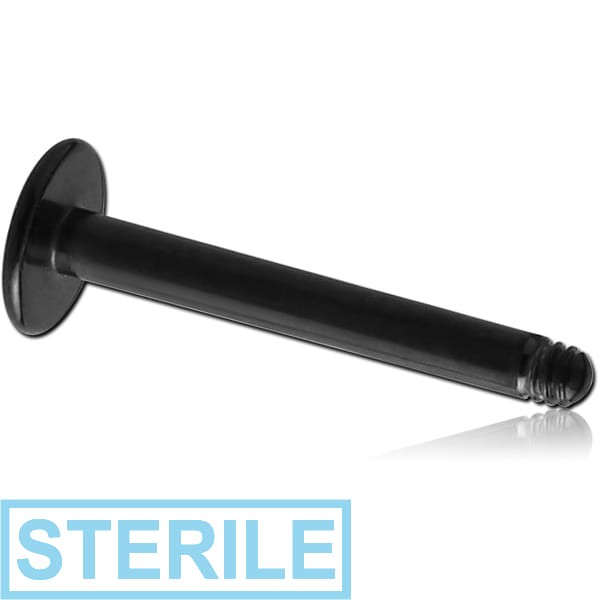 STERILE BLACK PVD COATED TITANIUM LABRET PIN