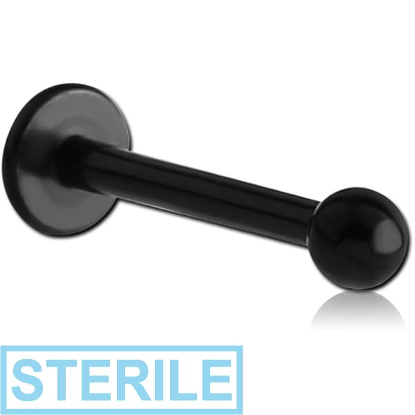 STERILE BLACK PVD COATED TITANIUM MICRO LABRET