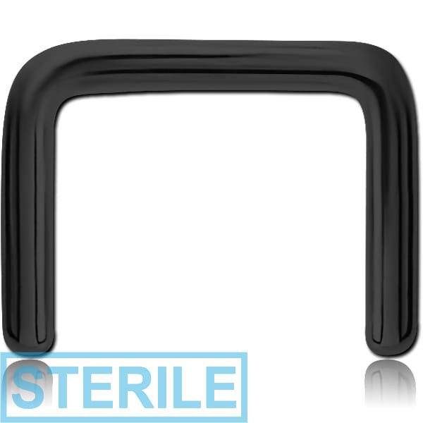 STERILE BLACK PVD COATED SURGICAL STEEL SEPTUM RETAINER