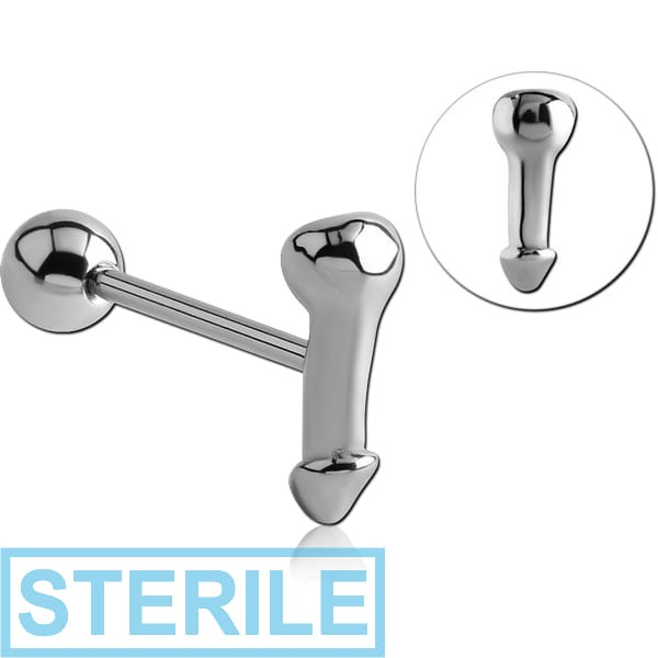 STERILE SURGICAL STEEL BARBELL - PENIS