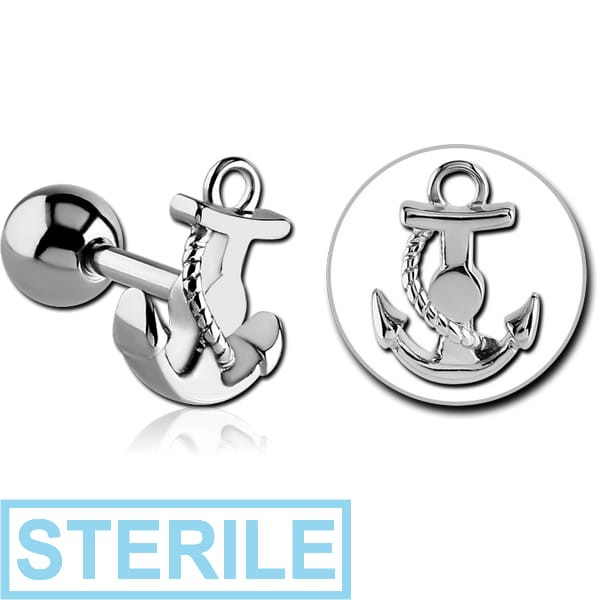 STERILE SURGICAL STEEL BARBELL - ANCHOR