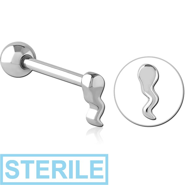 STERILE SURGICAL STEEL BARBELL - SPERM