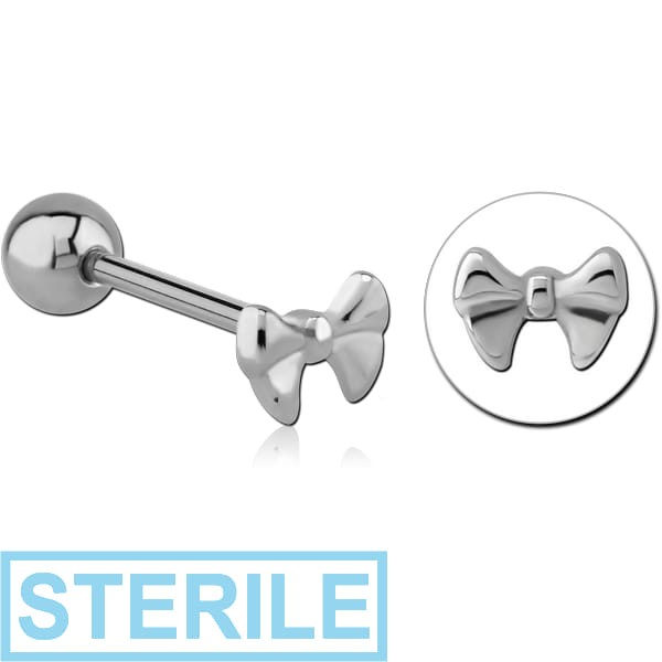 STERILE SURGICAL STEEL BARBELL - BOW