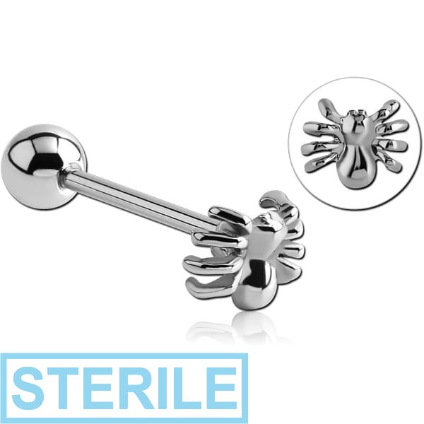 STERILE SURGICAL STEEL BARBELL - SPIDER