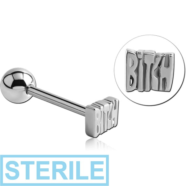 STERILE SURGICAL STEEL BARBELL - BITCH