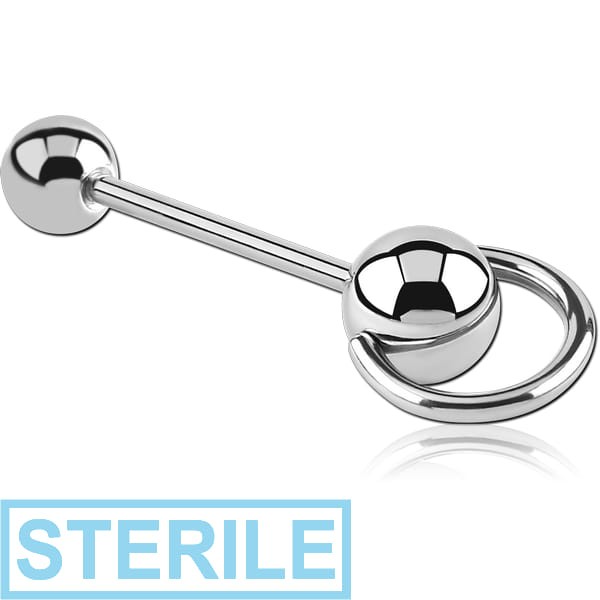 STERILE SURGICAL STEEL SLAVE BARBELL