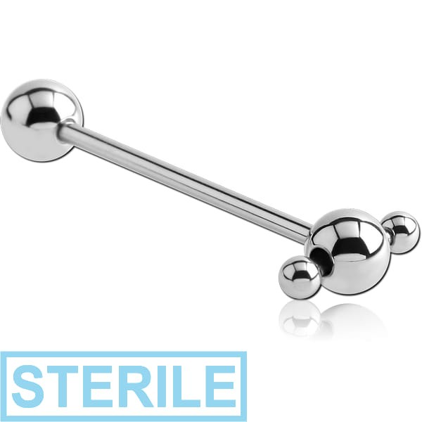 STERILE SURGICAL STEEL SPINNER BARBELL