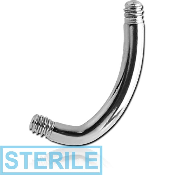 STERILE SURGICAL STEEL J-BAR NAVEL BANANA PIN