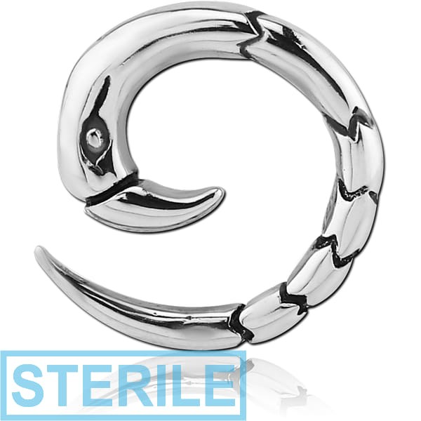 STERILE SURGICAL STEEL EAR SPIRAL - BIRD CLAW