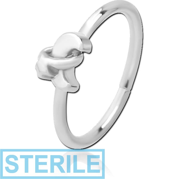 STERILE SURGICAL STEEL SEAMLESS RING - ANNULAR ECLIPSE AND STAR