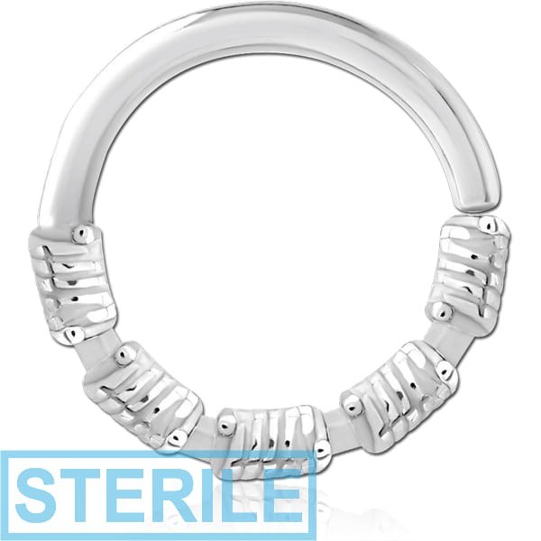STERILE SURGICAL STEEL SEAMLESS RING