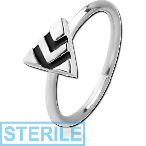 STERILE SURGICAL STEEL SEAMLESS RING - TRIANGLE
