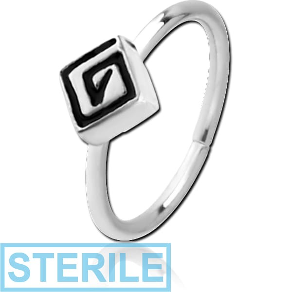 STERILE SURGICAL STEEL SEAMLESS RING - RHOMBUS
