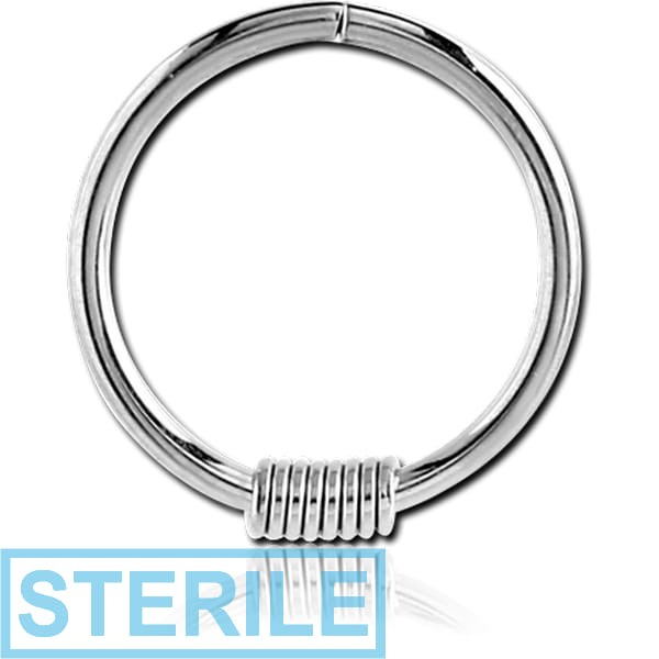 STERILE SURGICAL STEEL SEAMLESS RING - BARB WIRE