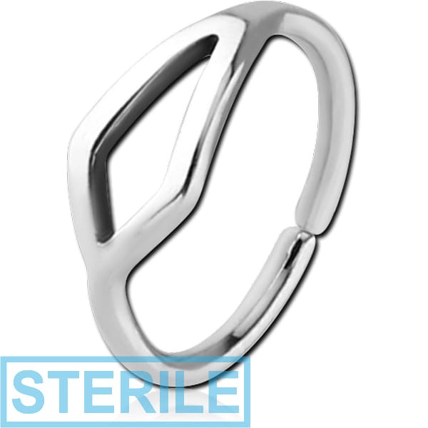 STERILE SURGICAL STEEL SEAMLESS RING