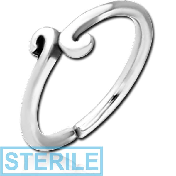 STERILE SURGICAL STEEL SEAMLESS RING