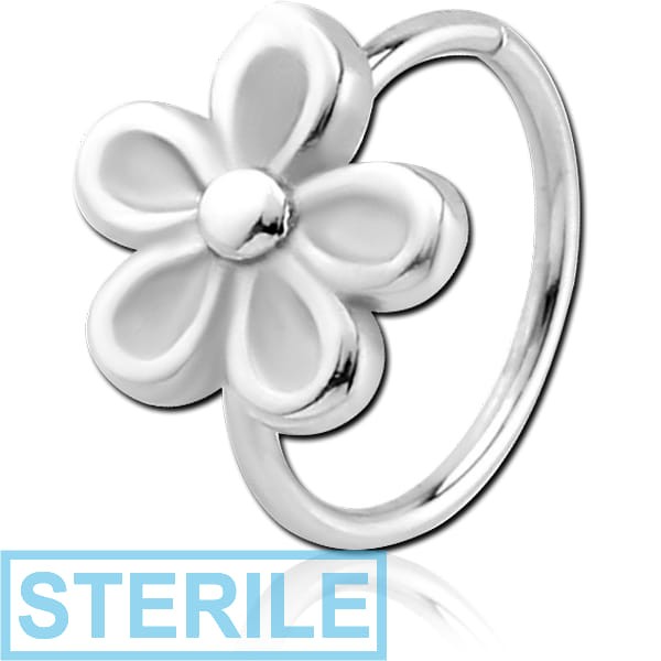 STERILE SURGICAL STEEL SEAMLESS RING - FLOWER