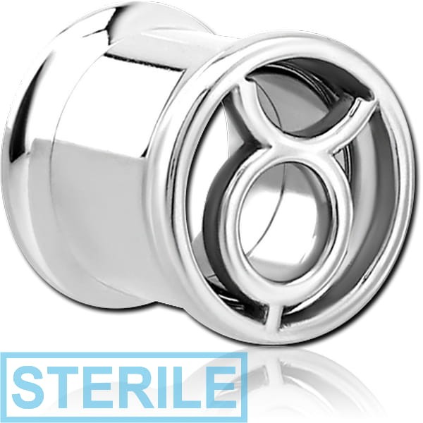 STERILE STAINLESS STEEL DOUBLE FLARED INTERNALLY THREADED TUNNEL -TAURUS