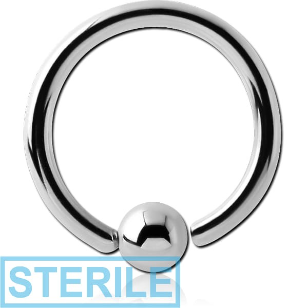 STERILE SURGICAL STEEL FIXED BEAD RING