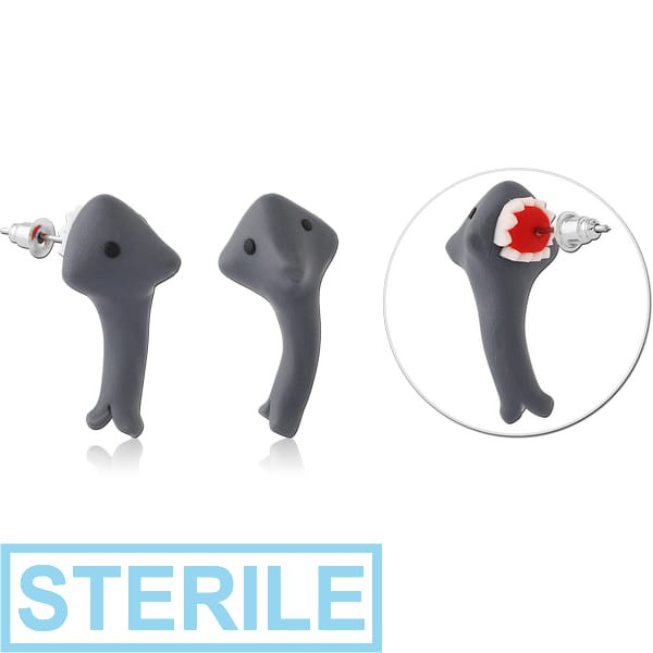 STERILE UV ACRYLIC POLYMER EAR STUDS
