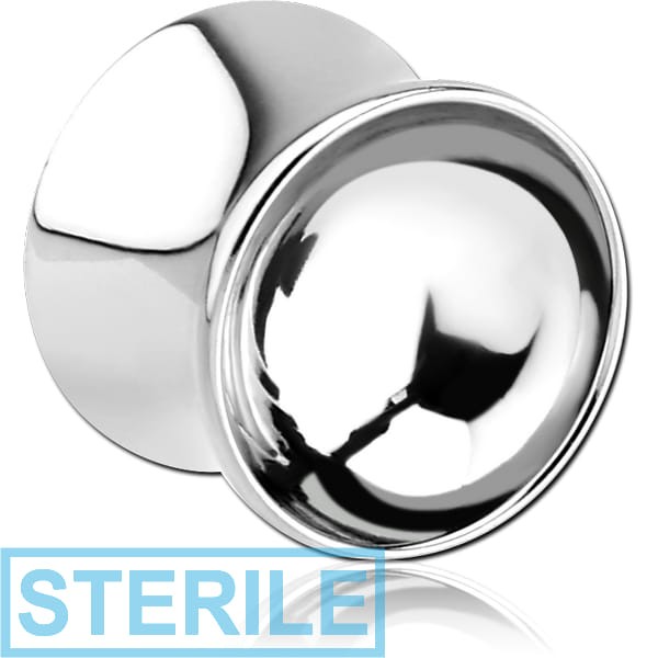 STERILE SURGICAL STEEL DOUBLE FLARED MIRROR PLUG