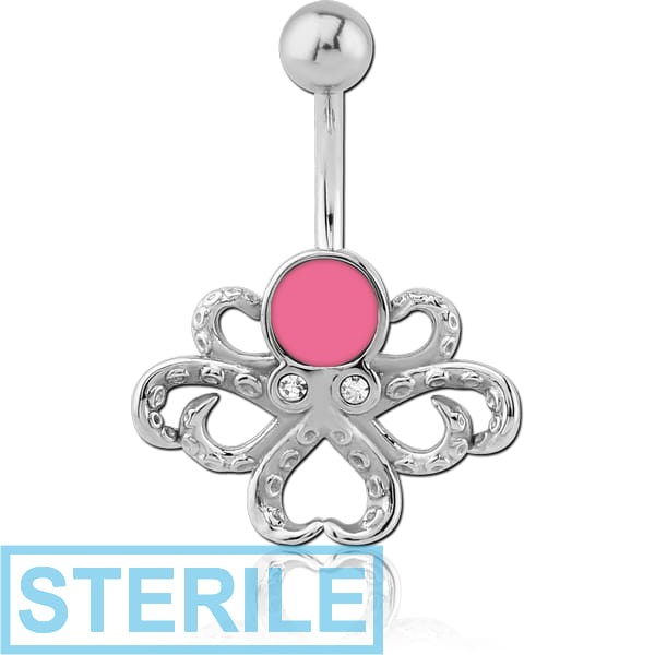 STERILE SURGICAL STEEL ENAMEL JEWELLED BANANA