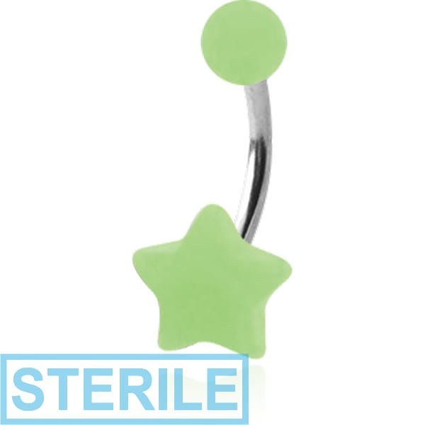 STERILE UV ACRLIC GLOW IN THE DARK NAVEL BANANA