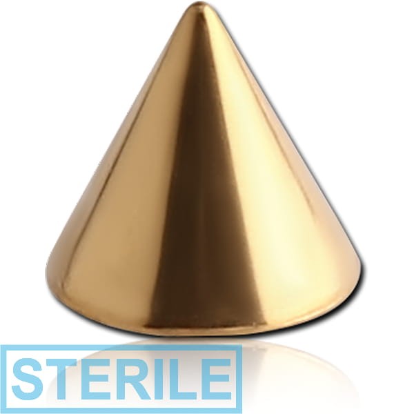 STERILE GOLD PVD COATED SURGICAL STEEL CONE
