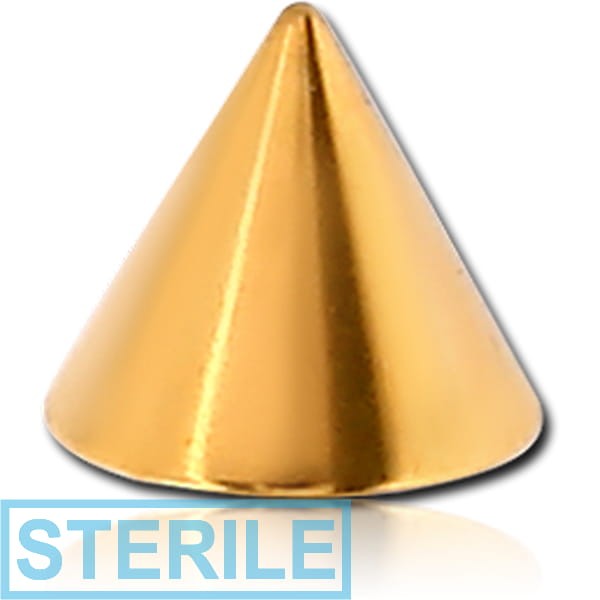 STERILE GOLD PVD COATED SURGICAL STEEL MICRO CONE