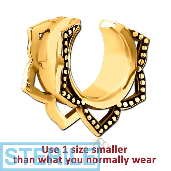 STERILE GOLD PVD COATED SURGICAL STEEL HALF TUNNEL