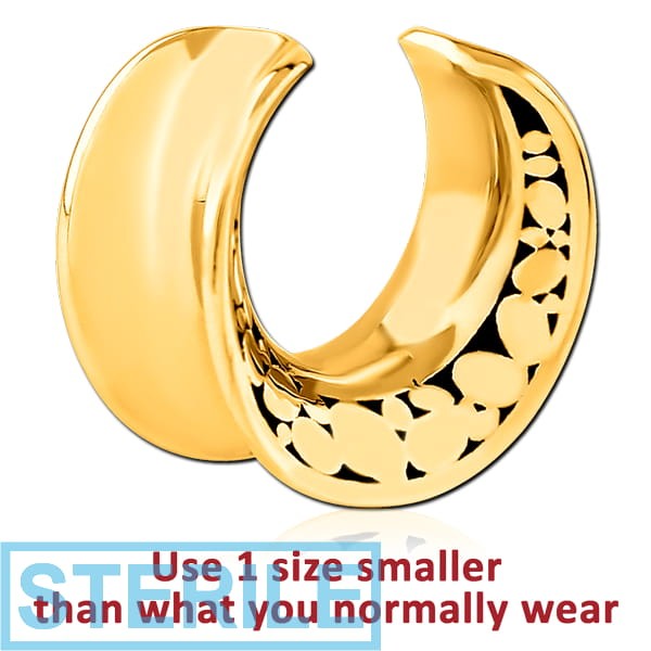 STERILE GOLD PVD COATED SURGICAL STEEL HALF TUNNEL