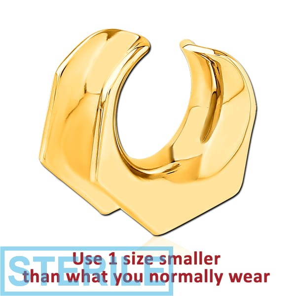 STERILE GOLD PVD COATED SURGICAL STEEL HALF TUNNEL